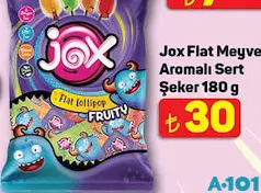 JOX FLAT MEYVE AROMALI SERT ŞEKER 180 G